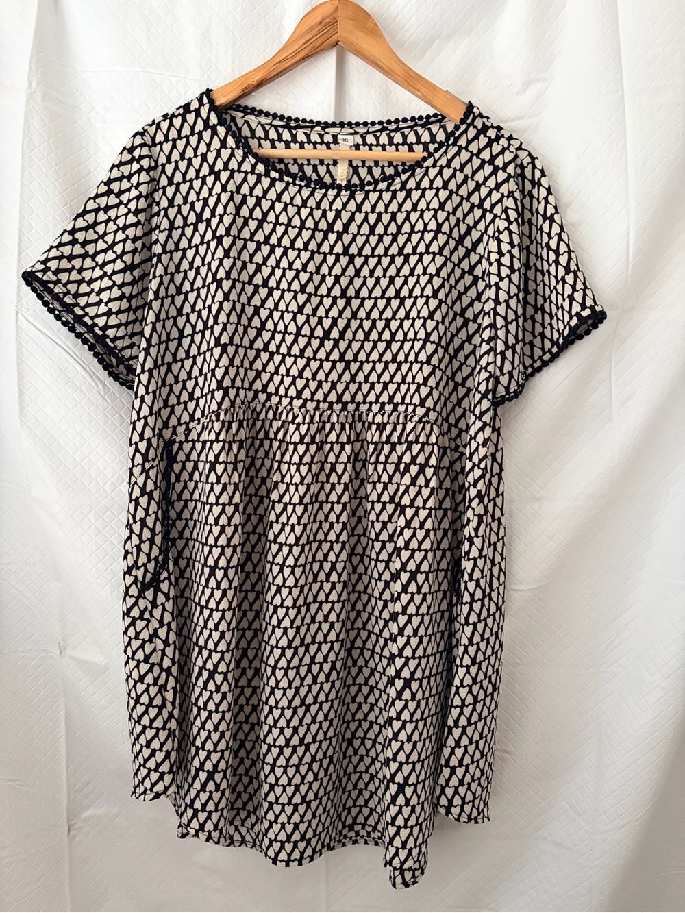 Uncle Frank Black and Cream Mini Dress